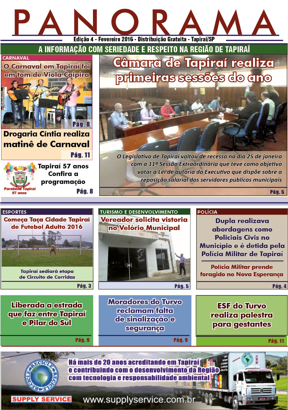 Jornal PANORAMA Ed. 04 - Fevereiro de 2016