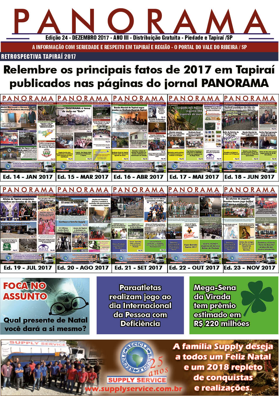 Jornal PANORAMA Ed. 24 - Dezembro de 2017