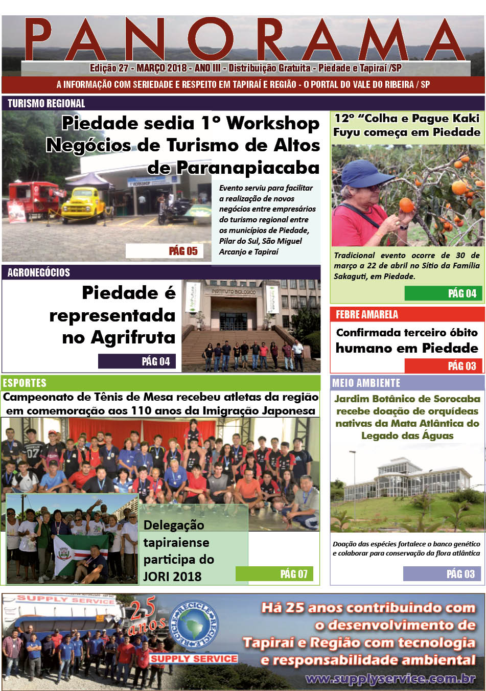 Jornal PANORAMA Ed. 27 - Março de 2018