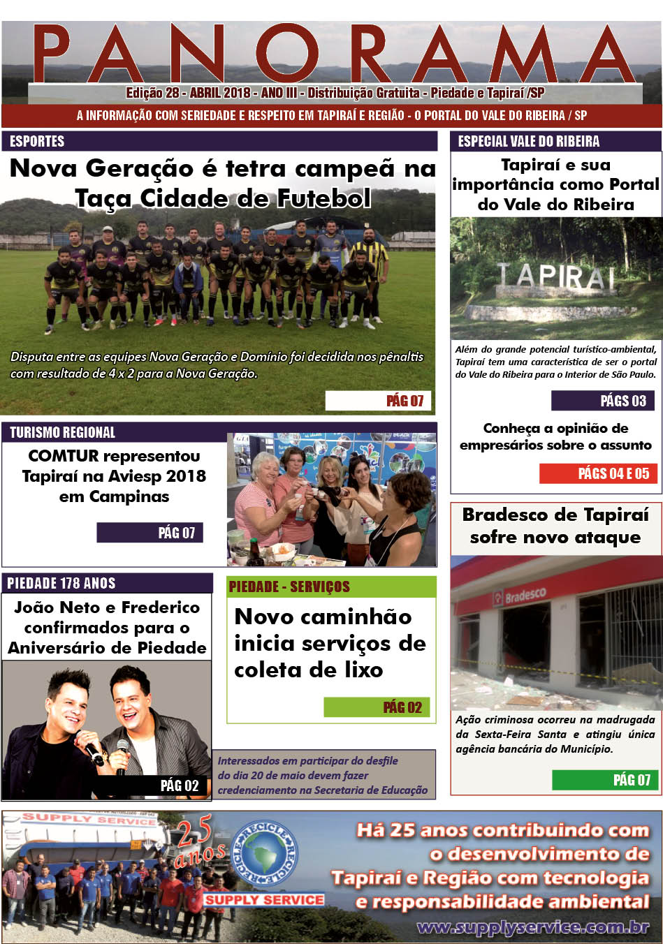 Jornal PANORAMA Ed. 28 - Abril de 2018
