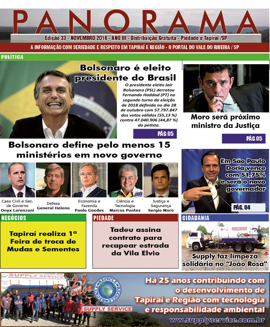 Jornal PANORAMA Ed. 33 - Novembro de 2018