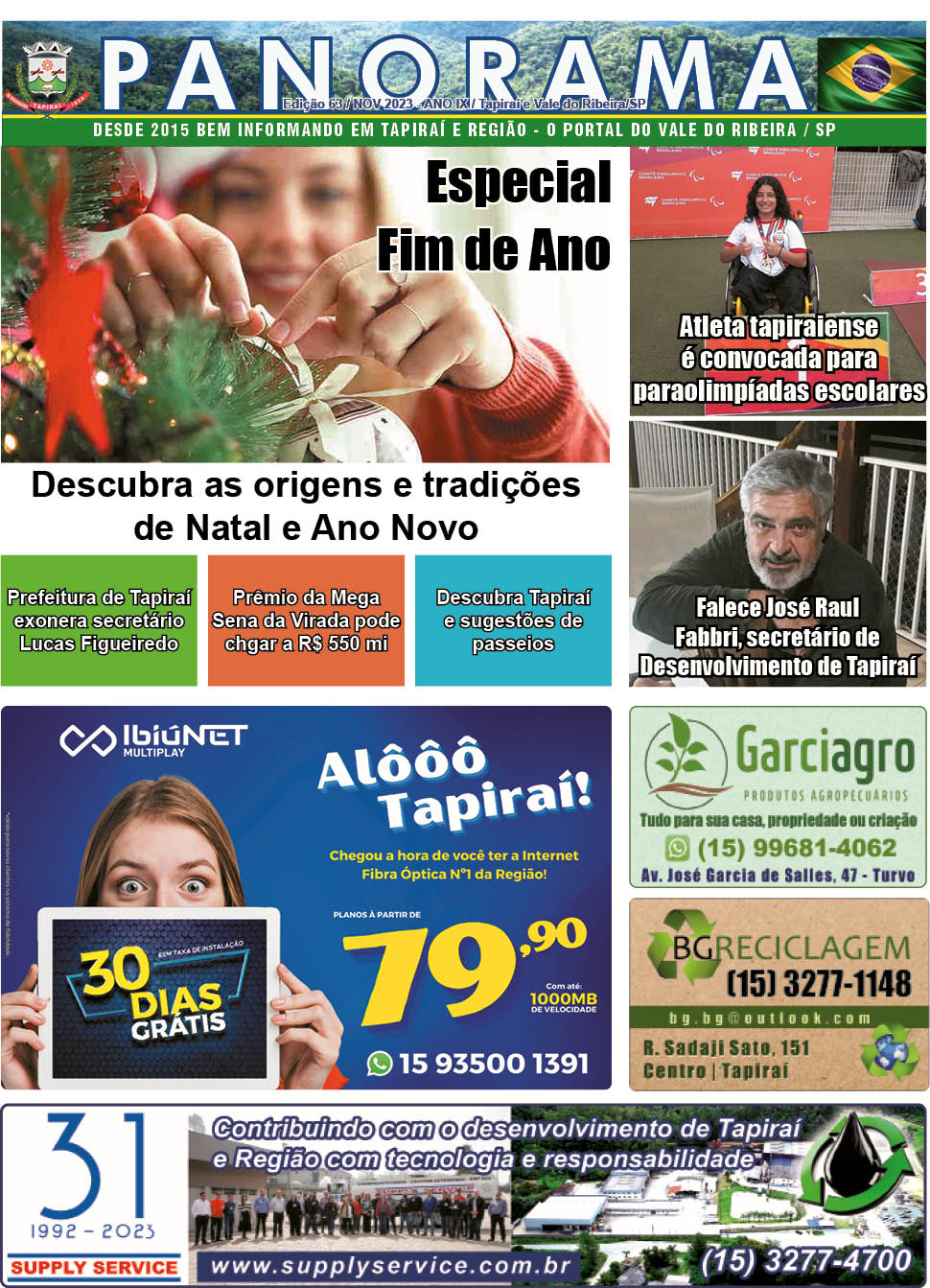 Jornal PANORAMA Ed. 64 - Dezembro de 2023