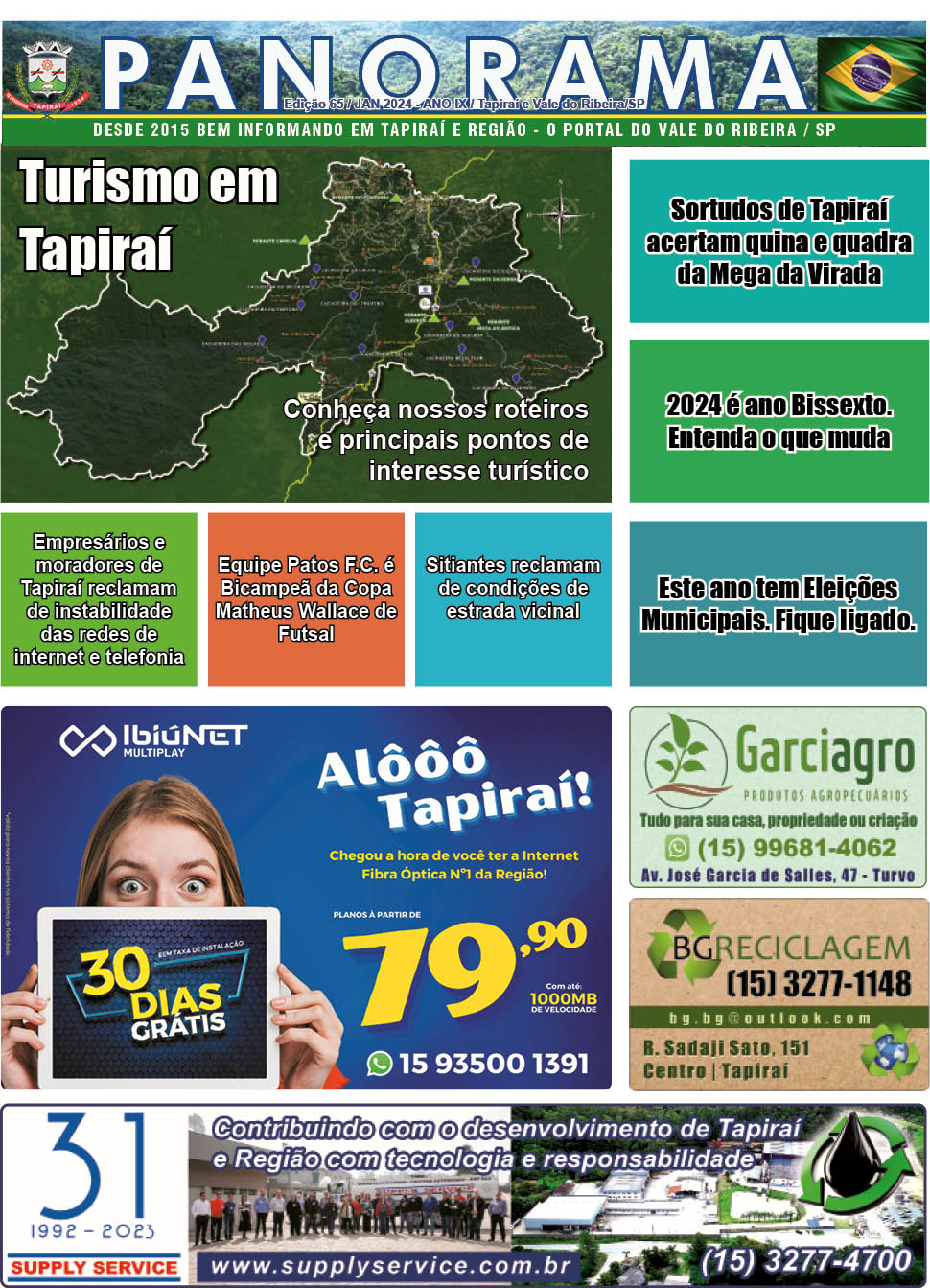 Jornal PANORAMA Ed. 65 - Janeiro de 2024
