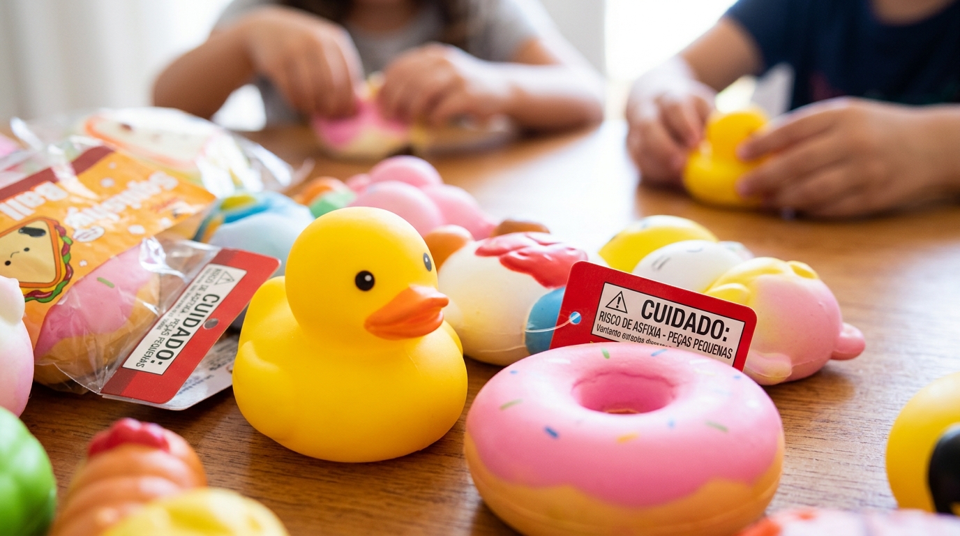 Alerta aos pais: febre dos “squishies” exige atenção e cuidados para evitar acidentes