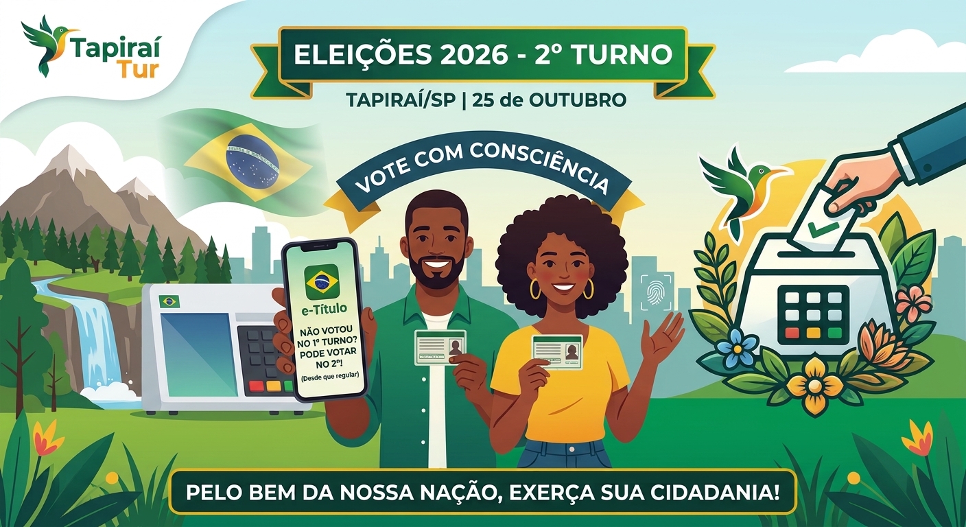 Eleições 2026: Portal Tapiraí Tur Traz Orientações Importantes para o 2º Turno e Reforça o Exercício da Cidadania